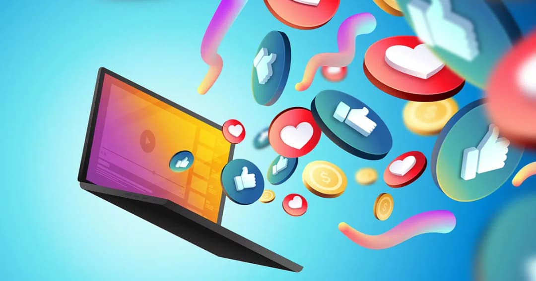 Social Media Branding Illustration